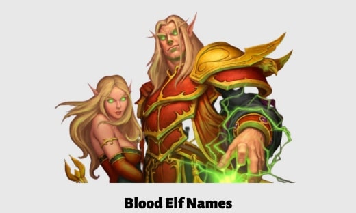 Blood Elf Names