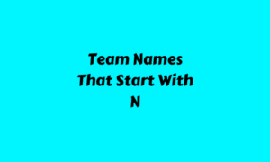 Team Names That Start With N