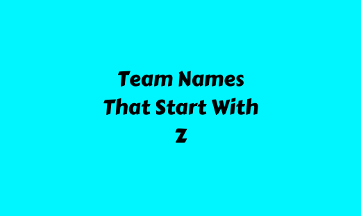 Team Names That Start With Z